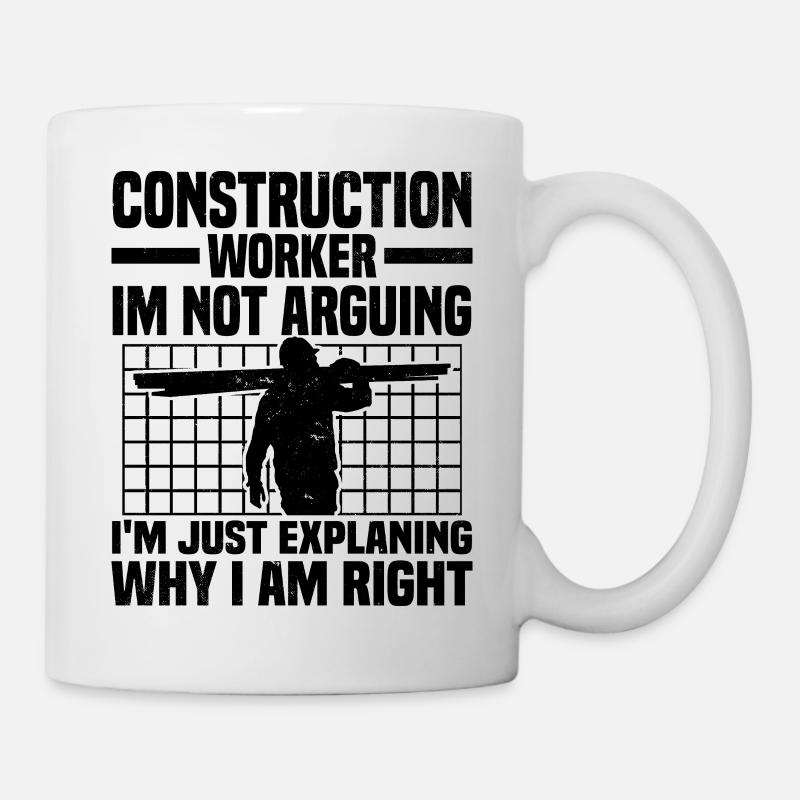 Baustelle - Tasse - Weiß