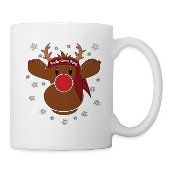 Rudi Lässt Santa fliegen Weihnachten - Tasse - Weiß - Rechts