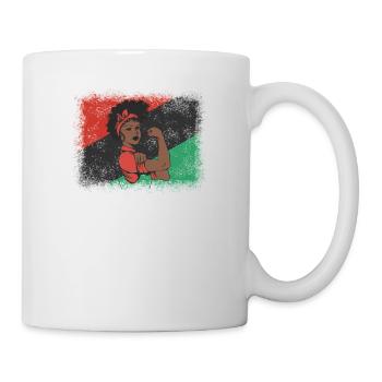 Je suis Afro Black Strong Queen Woman - Mug blanc - blanc - Droite