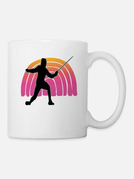Fencing Fencing Sport Fencing - Mug - white