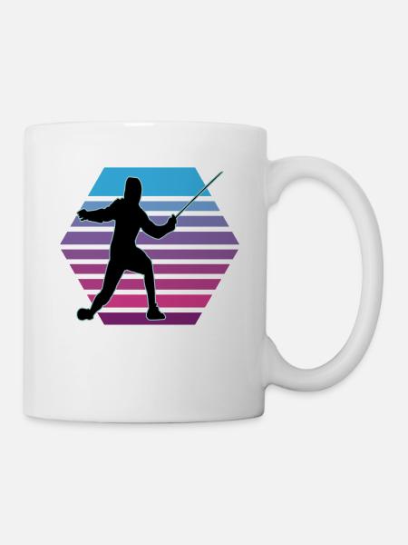 Fencing Fencing Sport Fencing - Mug - white
