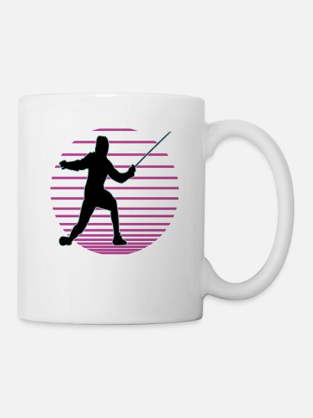 Escrime Escrime Escrime sportive - Mug blanc - blanc