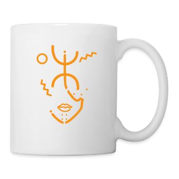 VISAGE FEMME AMAZIGH - SYMBOLE DE LIBERTE - Mug blanc - blanc - Droite