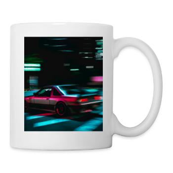 Vaporwave Esthétique Synthwave Car - Mug blanc - blanc - Droite