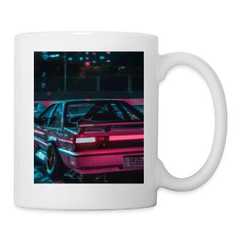 Vaporwave Esthétique Synthwave Car - Mug blanc - blanc - Droite