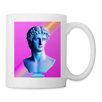 Vaporwave Statue Buste romain - Mug blanc - blanc - Droite