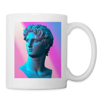 Vaporwave Statue Buste romain - Mug blanc - blanc - Droite