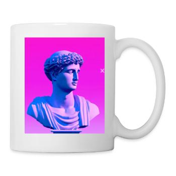 Vaporwave Statue Buste romain - Mug blanc - blanc - Droite