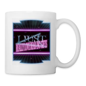 Coati Citation drôle Père Noël maladroit heureux fan de dinosaure - Mug blanc - blanc - Droite