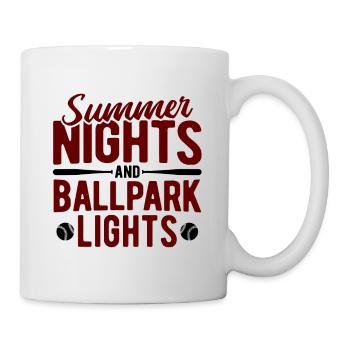 Baseball - Tasse - Weiß - Rechts