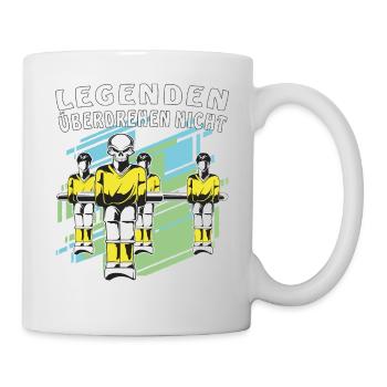 TISCHFUSSBALL LEGENDEN ÜBERDREHEN NICHT - Tasse - Weiß - Rechts