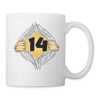 14 HEMD AUFZIEHEN - Tasse - Weiß - Rechts