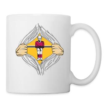 HEMD TISCHFUßBALL - Tasse - Weiß - Rechts