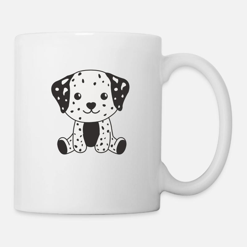 Dalmatiner süße Hunde lustige Dalmatiner - Tasse - Weiß