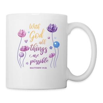Religiöses Zitat Christlich Geschenk - Tasse - Weiß - Rechts