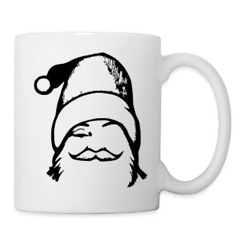 Christmas Hat Santa Claus Christmas Vector - Mug - white - Right