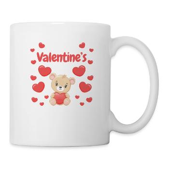 Bonne Saint-Valentin Bear Hearts Love Heart - Mug blanc - blanc - Droite