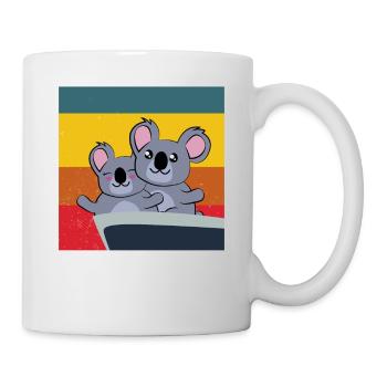 niedliche Koalas in Titanic Pose - Tasse - Weiß - Rechts