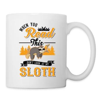 Sloth Gift Sloth - Mug - white - Right