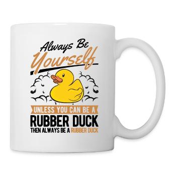 Soyez toujours vous-même Canard en caoutchouc Gummiente - Mug blanc - blanc - Droite
