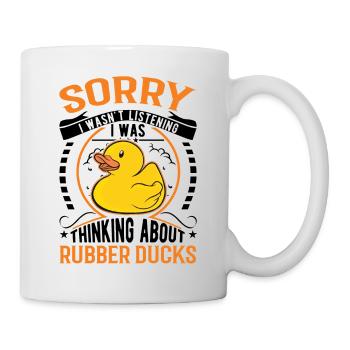 Rubber Duck Gift Squeaky Duck Bathing Duck - Mug blanc - blanc - Droite