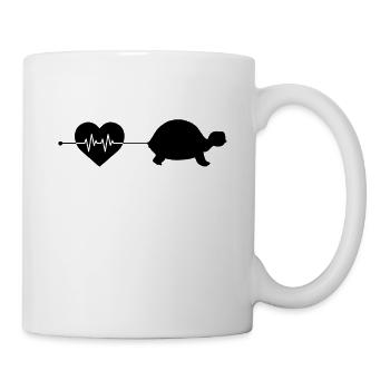 Battement de cœur de tortue - Mug blanc - blanc - Droite