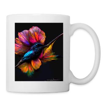 Beautiful colorful butterfly - for the strong and brave - Mug - white - Right
