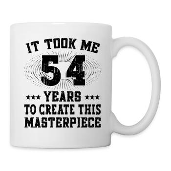 Il m’a fallu 54 ans - Geburtstag Joyeux anniversaire - Mug blanc - blanc - Droite
