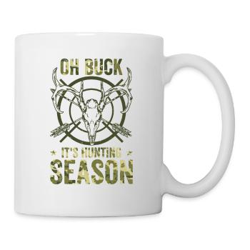 Hunting Season Vintage Antler Wild Animal Hunt - Mug - white - Right