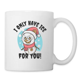 Halloween Scary Christmas Horror Fan Scary Snowman - Mug - white - Right