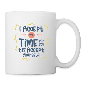 Inspirierender Motivator Selbstfürsorge - Tasse - Weiß - Rechts