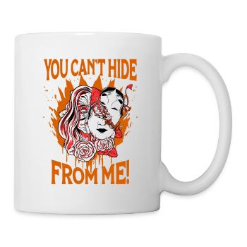 Girl Warp Horror Two Face Creepy Art Aesthetic - Mug - white - Right