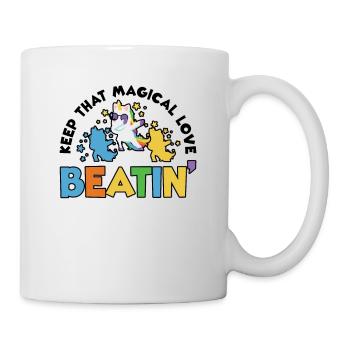 Rainbow Animal Singing Playing Unicorn Lover - Mug - white - Right