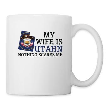 Rien ne me fait peur Utahn femme Utah - Mug blanc - blanc - Droite