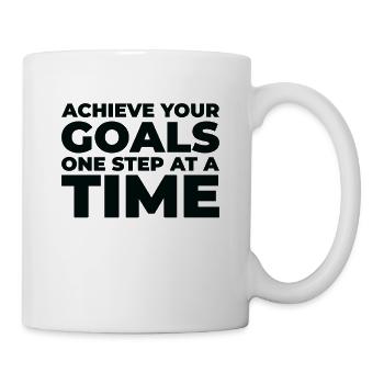Goal Typography Life Quotes Positive Message - Mug - white - Right