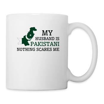 Nothing Scares Me Pakistani Husband Pakistan - Mug - white - Right
