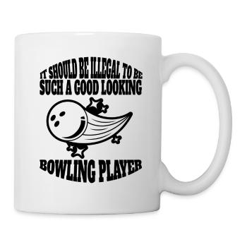 Bowling Kegel Bowler Bowling Gift Bowling Ball - Mug - white - Right