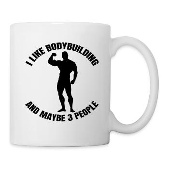 Bodybuilder Fitness Muscle Force Training Athlètes - Mug blanc - blanc - Droite