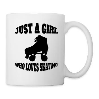 Inline Skater Roller Skater Girl Inline Skating - Mug - white - Right