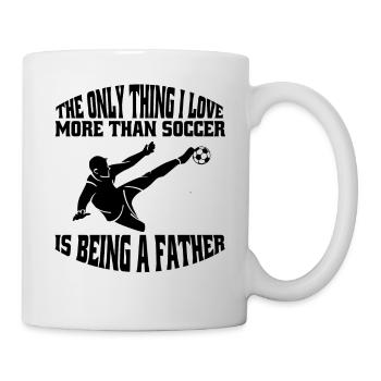 Football Père Entraîneur de football Joueur de football Papa - Mug blanc - blanc - Droite