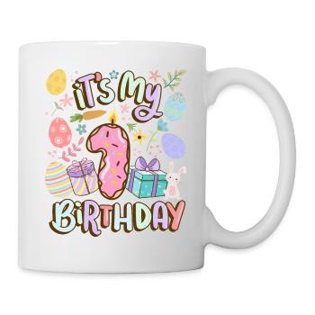 It's my 1 birthday Easter Donut Holiday - Mug - white - Right