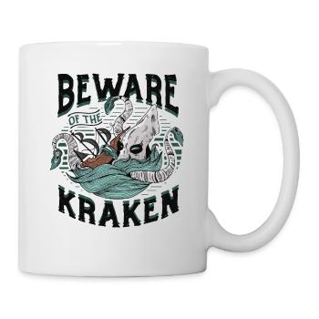 Beware of the Kraken - Mug - white - Right
