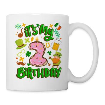 Es Ist Mein 2 Geburtstag Urlaub Donut St. - Tasse - Weiß - Rechts