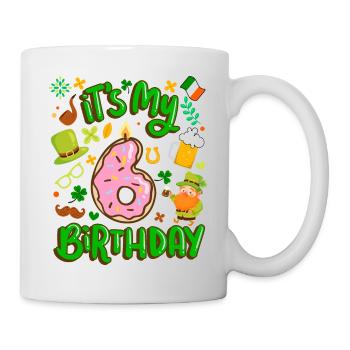 It's my 6 birthday holiday donut st. - Mug - white - Right