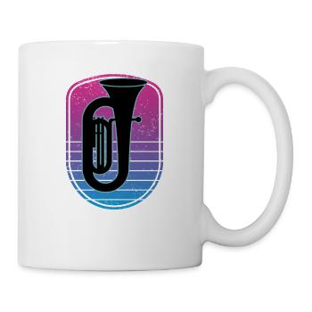 Tuba Player Tuba Musical Instrument - Mug - white - Right