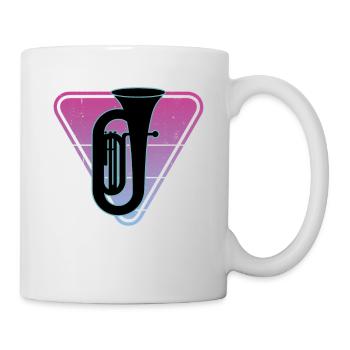 Tuba Player Tuba Musical Instrument - Mug - white - Right