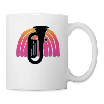Tuba Player Tuba Musical Instrument - Mug - white - Right