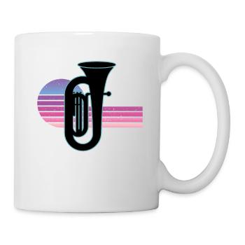 Joueur de tuba Tuba Instrument de musique - Mug blanc - blanc - Droite