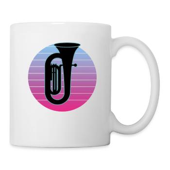 Tuba Player Tuba Musical Instrument - Mug - white - Right