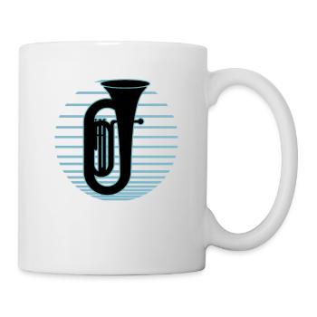 Tuba Player Tuba Musical Instrument - Mug - white - Right